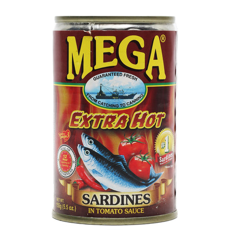 GETIT.QA- Qatar’s Best Online Shopping Website offers MEGA SARDINES IN TOMATO SAUCE EXTRA HOT 155G at the lowest price in Qatar. Free Shipping & COD Available!