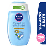 GETIT.QA- Qatar’s Best Online Shopping Website offers NIVEA BABY SHAMPOO AND BATH HEAD TO TOE CALENDULA EXTRACT 200ML at the lowest price in Qatar. Free Shipping & COD Available!