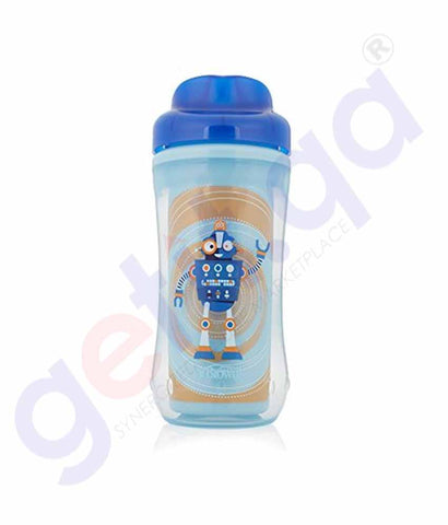 DR.BROWN'S SPOUTLESS INSULATED CUP 10 oz BLUE ROBOT STAGE 4:12M