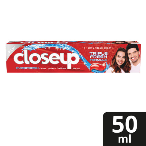 GETIT.QA- Qatar’s Best Online Shopping Website offers Closeup Ever Fresh Gel Toothpaste Red Hot 50ml at lowest price in Qatar. Free Shipping & COD Available!
