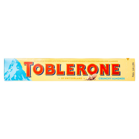 GETIT.QA- Qatar’s Best Online Shopping Website offers TOBLERONE CRUNCHY ALMOND CHOCOLATE 100 G at the lowest price in Qatar. Free Shipping & COD Available!