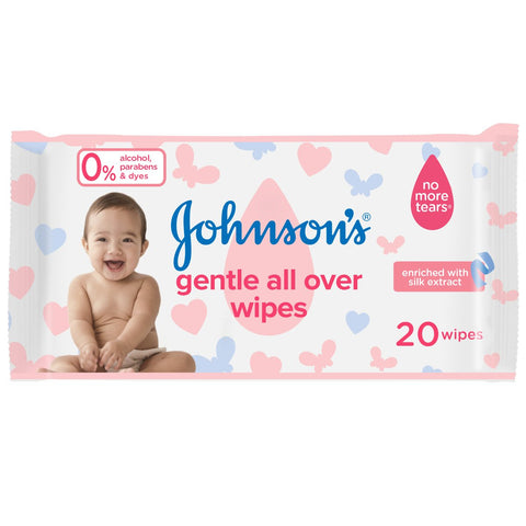 GETIT.QA- Qatar’s Best Online Shopping Website offers JOHNSON'S BABY WIPES GENTLE ALL OVER 20PCS at the lowest price in Qatar. Free Shipping & COD Available!