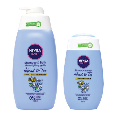 GETIT.QA- Qatar’s Best Online Shopping Website offers NIVEA BABY SHAMPOO & BATH CALENDULA 500ML + 200ML at the lowest price in Qatar. Free Shipping & COD Available!