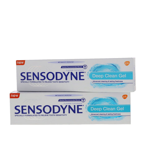 GETIT.QA- Qatar’s Best Online Shopping Website offers SENSODYNE TOOTHPASTE DEEP CLEAN GEL 75 ML 1 + 1 at the lowest price in Qatar. Free Shipping & COD Available!