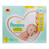 GETIT.QA- Qatar’s Best Online Shopping Website offers PAMPERS PREMIUM PROTECTION DIAPER SIZE 1 2-5 KG 96 PCS at the lowest price in Qatar. Free Shipping & COD Available!