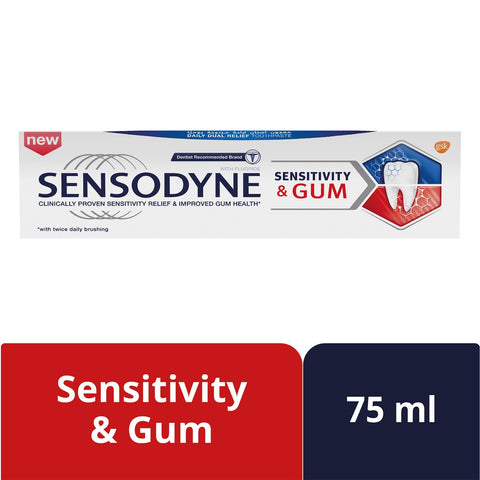 GETIT.QA- Qatar’s Best Online Shopping Website offers SENSODYNE SENSITIVITY AND GUM TOOTHPASTE 75 ML at the lowest price in Qatar. Free Shipping & COD Available!