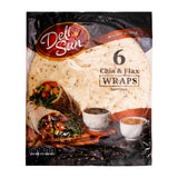 GETIT.QA- Qatar’s Best Online Shopping Website offers DELI SUN TORTILLAS CHIA & FLAX WRAPS 6PCS 360G at the lowest price in Qatar. Free Shipping & COD Available!