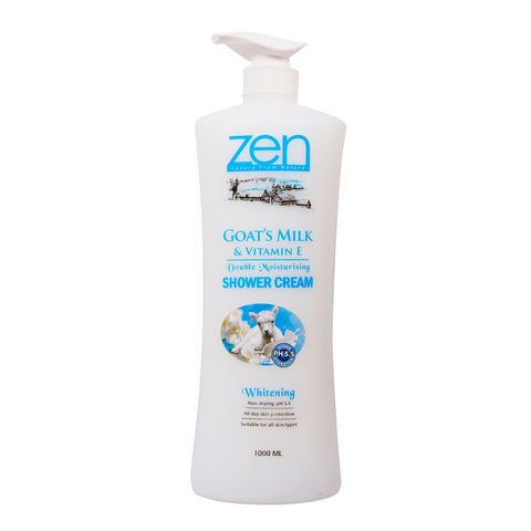 GETIT.QA- Qatar’s Best Online Shopping Website offers ZEN SHOWER CREAM GOAT'S MILK & VITAMIN E 1 LITRE at the lowest price in Qatar. Free Shipping & COD Available!