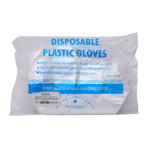 GETIT.QA- Qatar’s Best Online Shopping Website offers Fomme Disposable Plastic Gloves Large 100pcs at lowest price in Qatar. Free Shipping & COD Available!