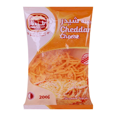 Baladna Shredded Cheddar Cheese 200g