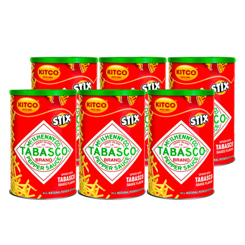 GETIT.QA- Qatar’s Best Online Shopping Website offers KITCO STIX TABASCO PEPPER SAUCE POTATO STICKS 6 X 40 G at the lowest price in Qatar. Free Shipping & COD Available!