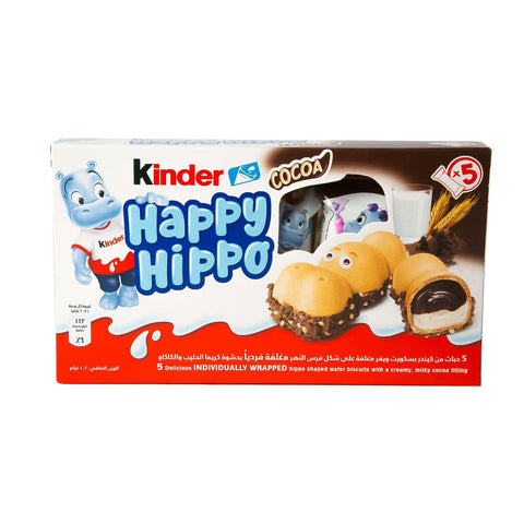 GETIT.QA- Qatar’s Best Online Shopping Website offers FERRERO KINDER HAPPY HIPPO COCOA BISCUIT 102 G at the lowest price in Qatar. Free Shipping & COD Available!