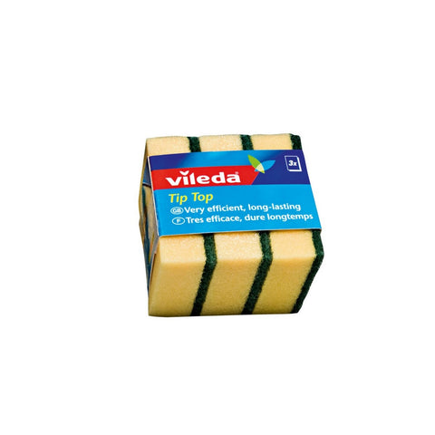 GETIT.QA- Qatar’s Best Online Shopping Website offers VILEDA TIP TOP DISH WASHING MEDIUM FOAM SPONGE SCOURER 3PCS at the lowest price in Qatar. Free Shipping & COD Available!