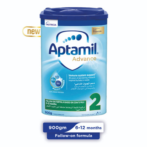 GETIT.QA- Qatar’s Best Online Shopping Website offers APTAMIL ADVANCE STAGE 2 FOLLOW ON FORMULA 6-12 MONTHS 900 G at the lowest price in Qatar. Free Shipping & COD Available!