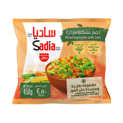 GETIT.QA- Qatar’s Best Online Shopping Website offers SADIA MIXED VEGETABLES WITH CORN 450G at the lowest price in Qatar. Free Shipping & COD Available!