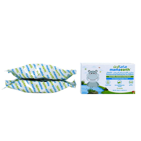 GETIT.QA- Qatar’s Best Online Shopping Website offers MAMAEARTH MOISTURIZING BATHING BAR SOAP FOR BABIES 2 X 75G at the lowest price in Qatar. Free Shipping & COD Available!