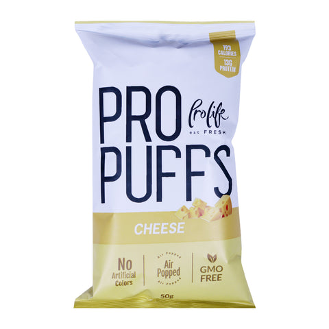 GETIT.QA- Qatar’s Best Online Shopping Website offers PROLIFE PRO PUFFS CHEESE 50G at the lowest price in Qatar. Free Shipping & COD Available!