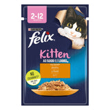 GETIT.QA- Qatar’s Best Online Shopping Website offers PURINA KITTEN FELIX AS GOOD AS IT LOOKS WITH CHICKEN IN JELLY FOR 2-12 MONTHS 85G at the lowest price in Qatar. Free Shipping & COD Available!