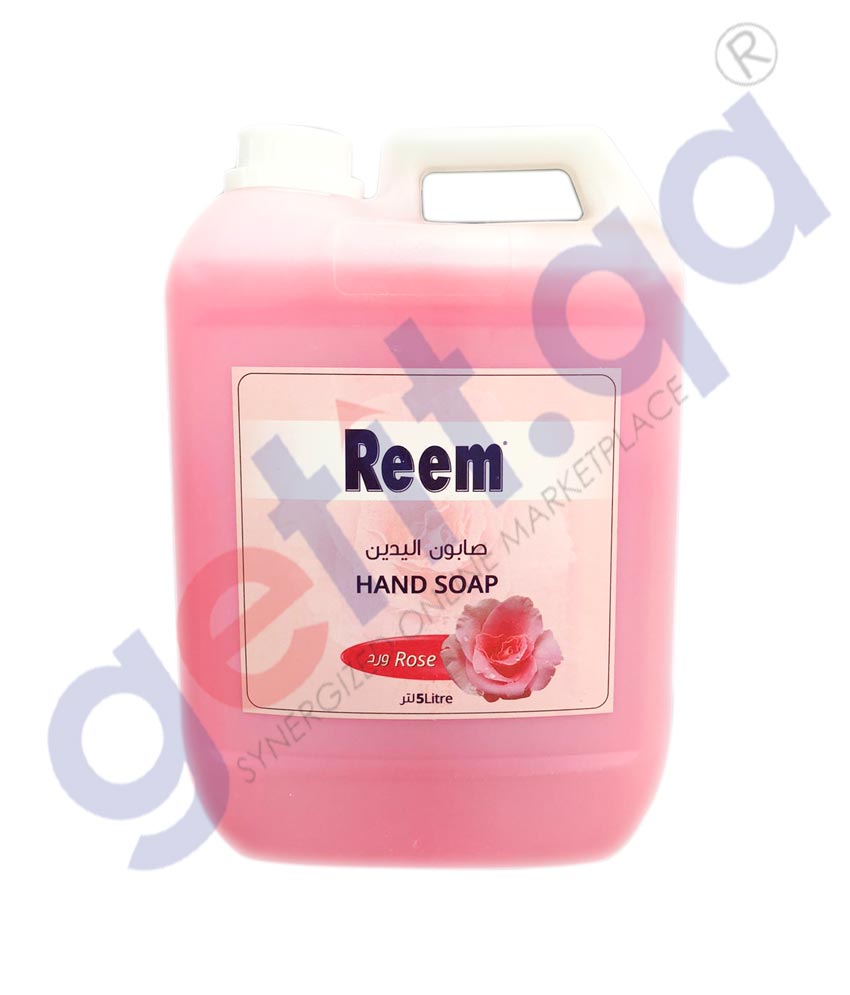 Buy Reem Handsoap Liquid Rose 5Ltr Price Online Doha Qatar
