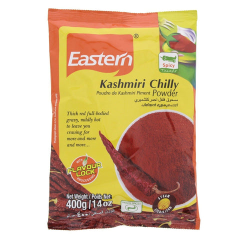 GETIT.QA- Qatar’s Best Online Shopping Website offers EASTERN KASHMIRI CHILLI POWDER 400G at the lowest price in Qatar. Free Shipping & COD Available!