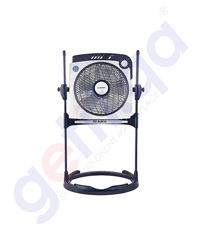 BUY ELEKTA BOX FAN WITH STAND WITH TROPICAL CLIMATE - EBX-ST12 IN QATAR | HOME DELIVERY WITH COD ON ALL ORDERS ALL OVER QATAR FROM GETIT.QA