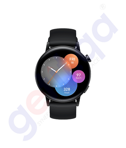 BUY HUAWEI WATCH GT 3 ACTIVE 42MM 4GB+32MB BLACK FLUOROELASTOMER STRAP IN QATAR | HOME DELIVERY WITH COD ON ALL ORDERS ALL OVER QATAR FROM GETIT.QA