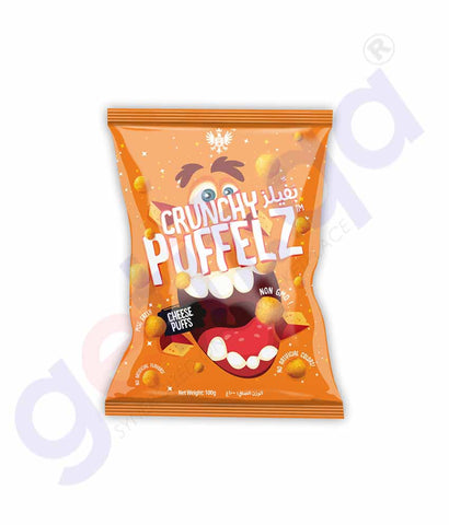Buy Crunchy Puffelz Chips Cheese Puffs 100gm in Doha Qatar