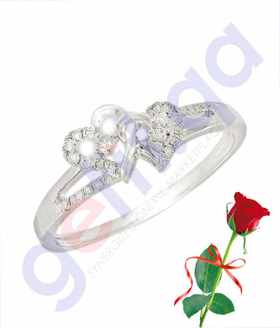 Buy Valentine Ring Pendant with Rose Price Online in Qatar