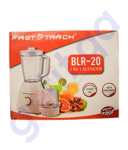 BUY FAST TRACK BLENDER 2-IN-1 400W FT BLR 20 IN QATAR | HOME DELIVERY WITH COD ON ALL ORDERS ALL OVER QATAR FROM GETIT.QA