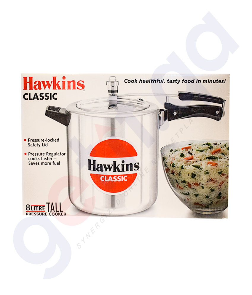 Buy Hawkins Classic Pressure Cooker 8.0Ltr  in Doha Qatar