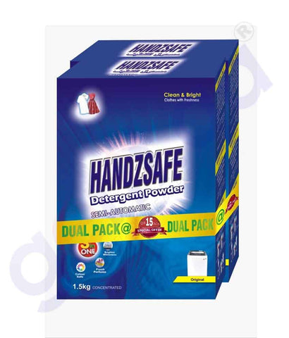 GETIT.QA | Buy Handzsafe Detergent Powder Top Load Original 2x1.5kg Doha Qatar
