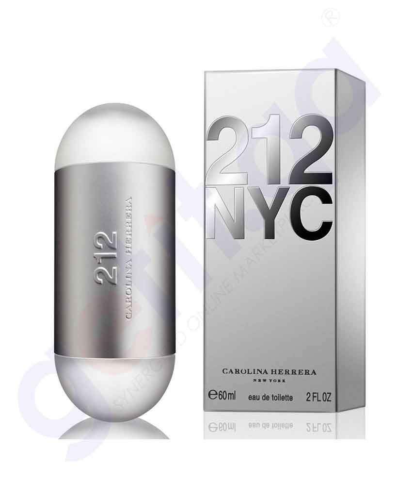 BUY CAROLINA HERRERA 212 LADY EDT 60ML FOR WOMEN IN QATAR | HOME DELIVERY WITH COD ON ALL ORDERS ALL OVER QATAR FROM GETIT.QA