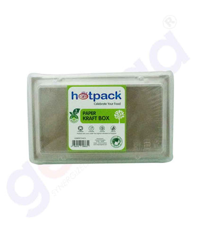 GETIT.QA | Buy Hotpack Paper Kraft Box 415- 5pcs Online in Doha Qatar