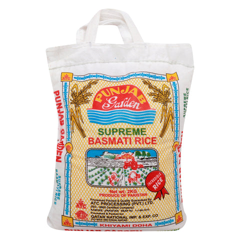 GETIT.QA- Qatar’s Best Online Shopping Website offers PUNJAB GARDEN SUPREME BASMATI RICE 2KG at the lowest price in Qatar. Free Shipping & COD Available!