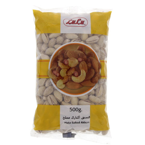 GETIT.QA- Qatar’s Best Online Shopping Website offers LULU PISTA AKBARI SALTED 500G at the lowest price in Qatar. Free Shipping & COD Available!