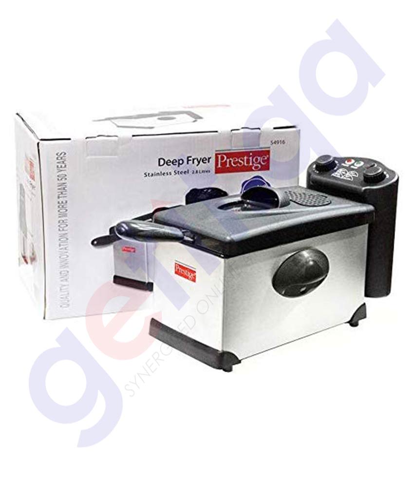 GETIT.QA Buy PRESTIGE STAINLESS STEEL DEEP FRYER 3.0L PR54916 Online