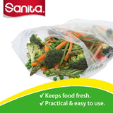 GETIT.QA- Qatar’s Best Online Shopping Website offers SANITA CLUB FOOD STORAGE BAGS BIODEGRADABLE #16 SIZE 52 X 33CM 50PCS at the lowest price in Qatar. Free Shipping & COD Available!