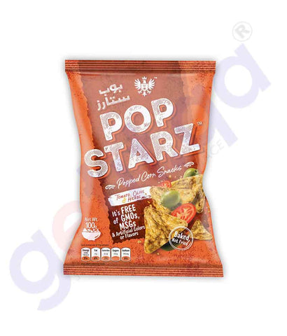 Buy Pop Starz Tomato, Olive & Herbs 100g Online Doha Qatar