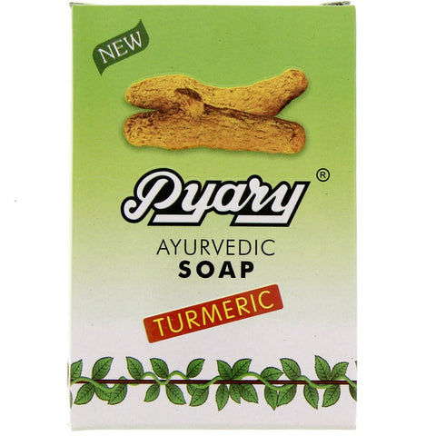 GETIT.QA- Qatar’s Best Online Shopping Website offers PYARY AYURVEDIC TURMERIC SOAP 75G at the lowest price in Qatar. Free Shipping & COD Available!