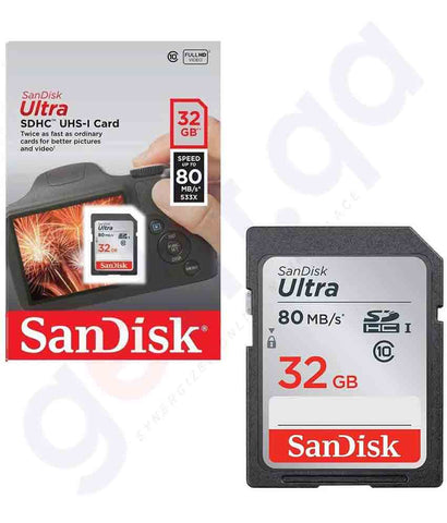 Buy SanDisk SD Card Ultra 32GB Price Online in Doha Qatar