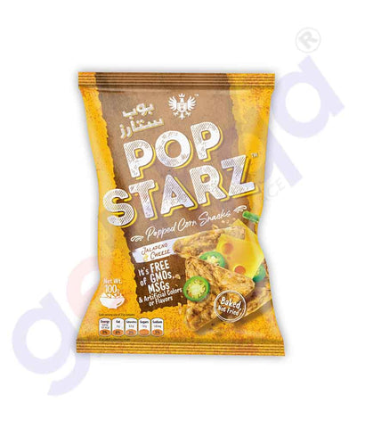 Buy Pop Starz Jalapeno & Cheese Corn Snacks 100g Doha Qatar