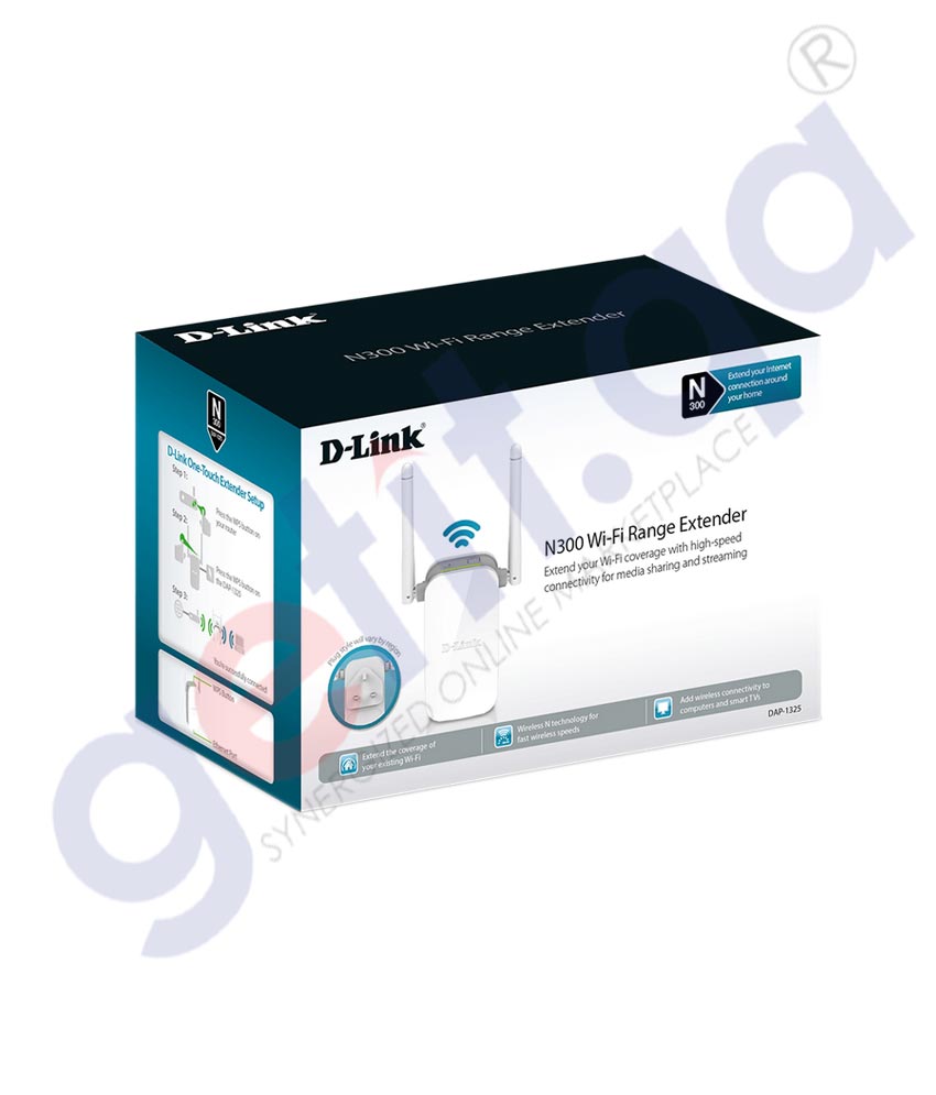 GETIT.QA | Buy D-Link N300 WiFi Range Extender DAP-1325 in Doha Qatar