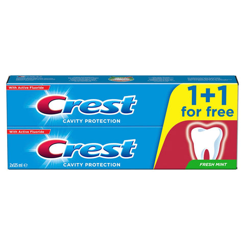 Crest Cavity Protection Fresh Mint Toothpaste 2 x 125 ml