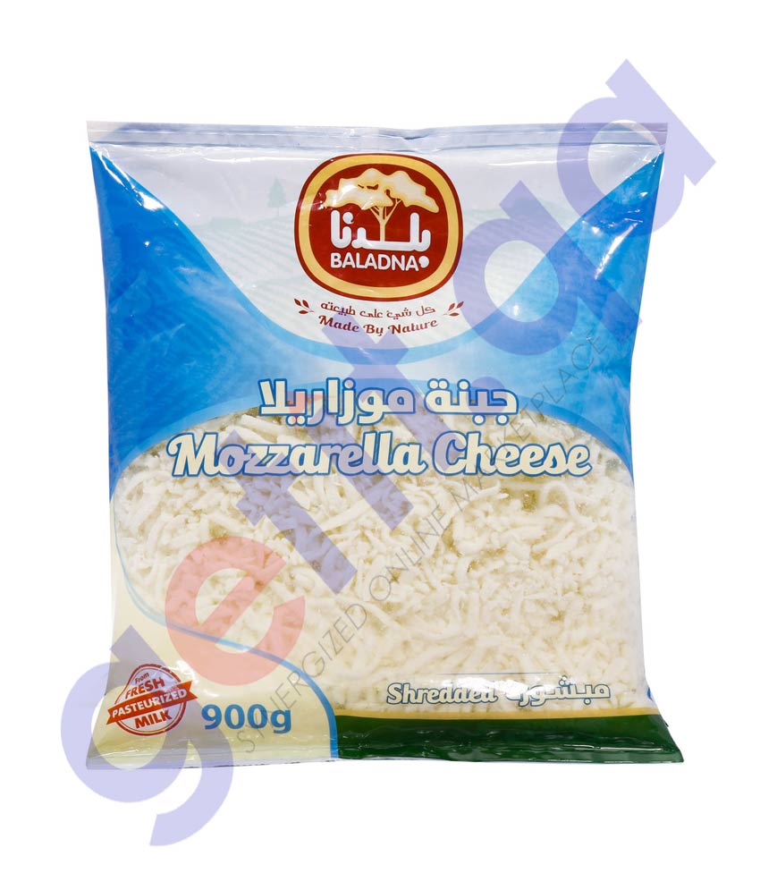 Buy Baladna Shredded Full Fat Mozzarella Cheese 900g Doha Qatar