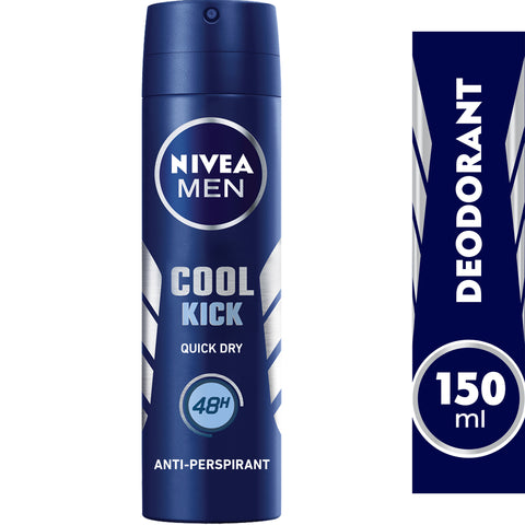 GETIT.QA- Qatar’s Best Online Shopping Website offers NIVEA MEN DEODORANT COOL KICK 150 ML at the lowest price in Qatar. Free Shipping & COD Available!