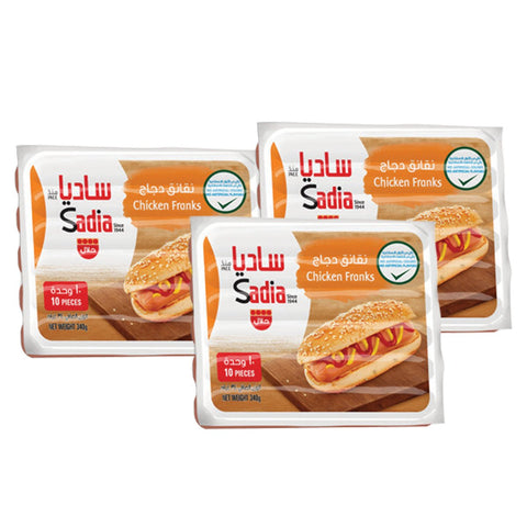 GETIT.QA- Qatar’s Best Online Shopping Website offers SADIA CHICKEN FRANKS 3 X 340G at the lowest price in Qatar. Free Shipping & COD Available!