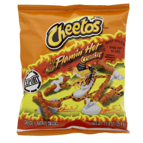 GETIT.QA- Qatar’s Best Online Shopping Website offers Cheetos Crunchy Flamin Hot Cheese Flavoured Snacks 35.4 g at lowest price in Qatar. Free Shipping & COD Available!