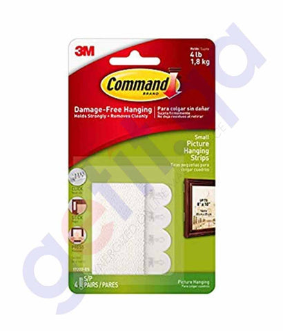 Buy 3M Command Medium Picture Hanging Strips in Doha Qatar