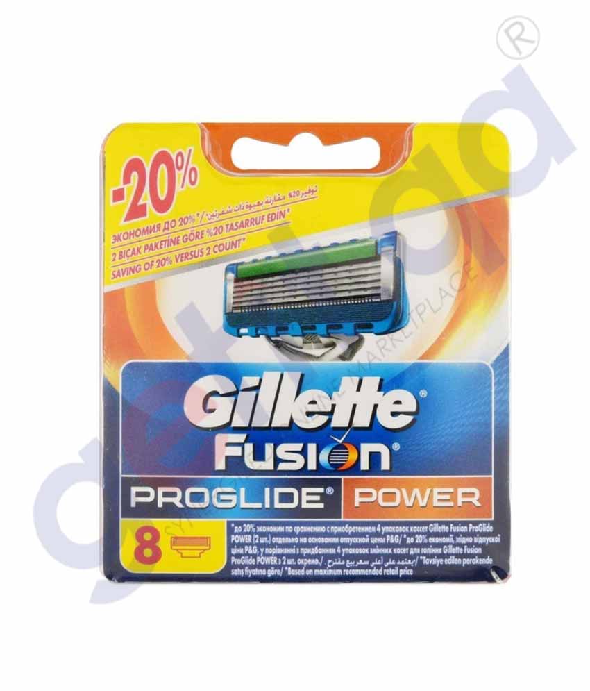 GETIT.QA | Buy Gillette Fusion Proglide Power CRT 8 GG098-0 Doha Qatar