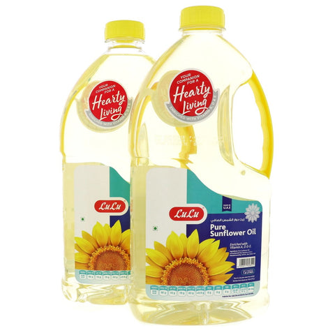 GETIT.QA- Qatar’s Best Online Shopping Website offers LULU PURE SUNFLOWER OIL VALUE PACK 2 X 1.8LITRE at the lowest price in Qatar. Free Shipping & COD Available!